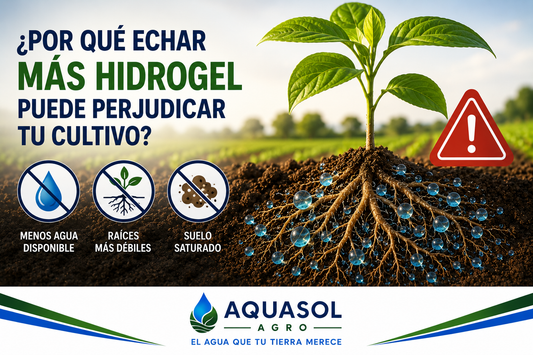 Dosis excesiva de hidrogel agrícola perjudicando cultivo – AQUASOL AGRO