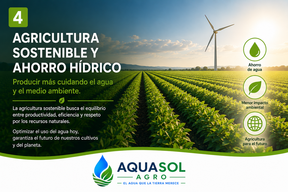 Agricultura sostenible y ahorro hídrico