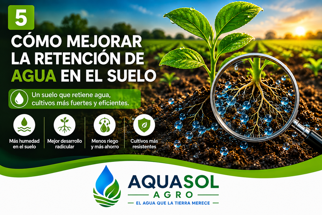 ¿Cómo mejorar la retención de agua en el suelo?