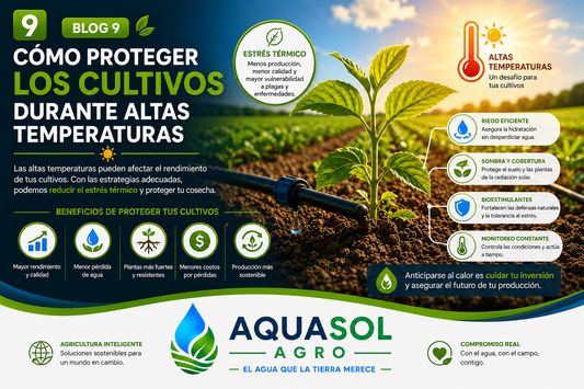 ¿Cómo proteger los cultivos durante altas temperaturas?